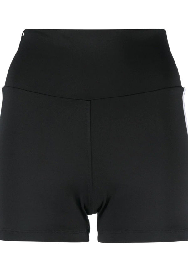 adidas korta shorts med hög midja - Svart