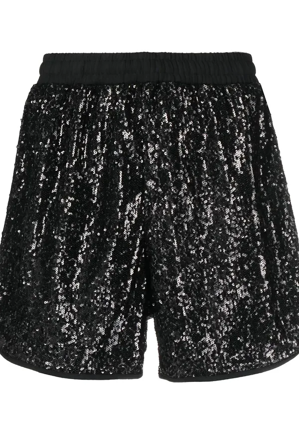 adidas lediga paljettshorts - Svart