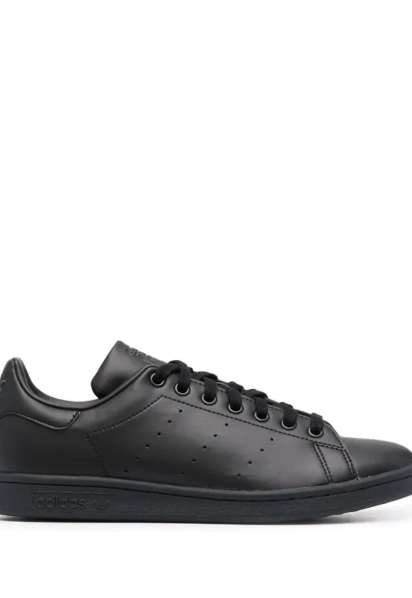 adidas låga lädersneakers - Svart