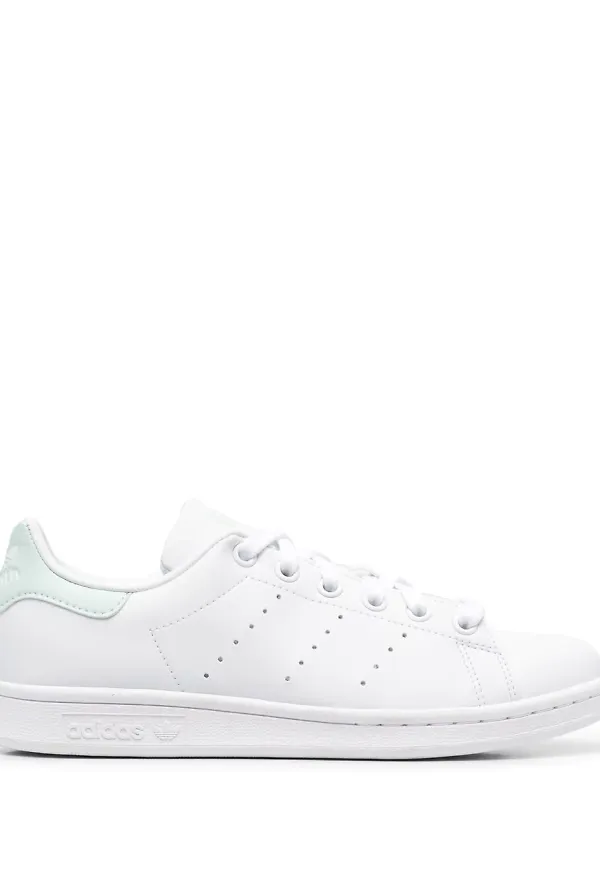 adidas låga lädersneakers - Vit