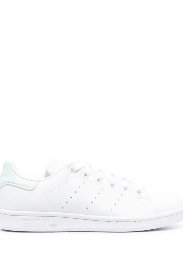 adidas låga lädersneakers - Vit