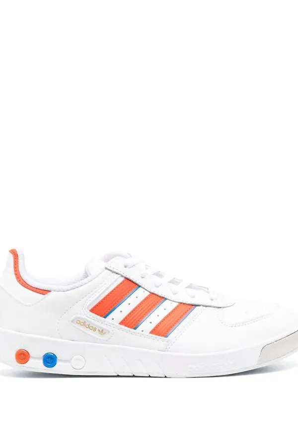 adidas låga sneakers med kontrasterande rand - Vit