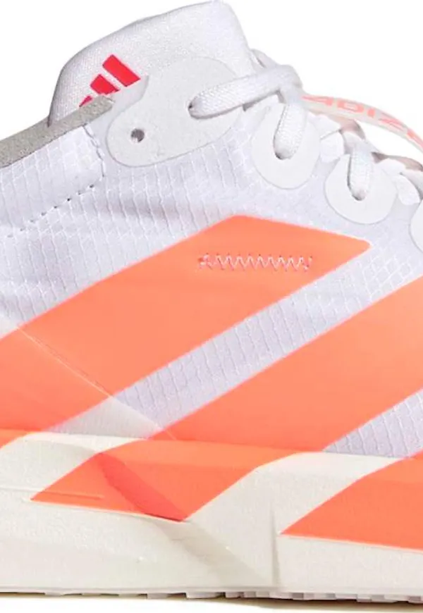 Adidas Men's Adizero Adios 9 Cloud white/Lucid Orange/Lucid red