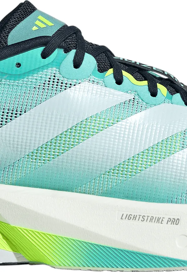 Adidas Men's Adizero Boston 13 Flash Aqua/Cloud White/Lucid Lemon