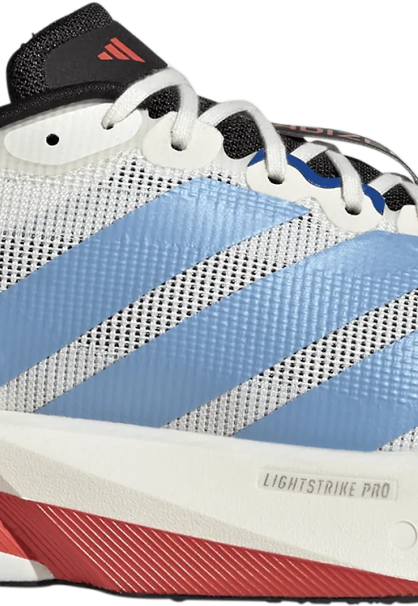 Adidas Men's Adizero Boston 13 Off White/Light Blue/Gold Metal