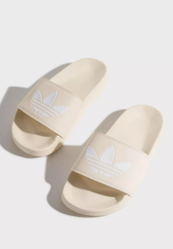 Adidas Originals - Badtofflor - Beige - Adilette Lite W - Flats & Lågskor