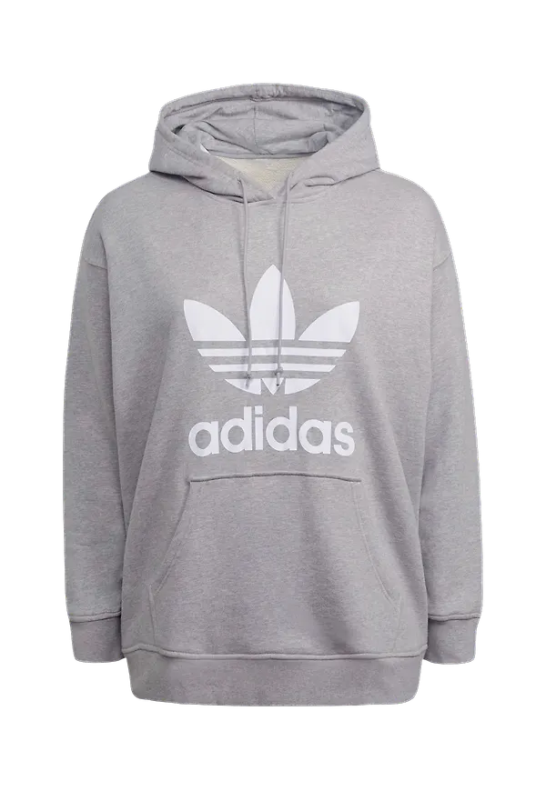 adidas Originals - Huvtröja Trefoil Hoodie Plus - Grå - 54/56