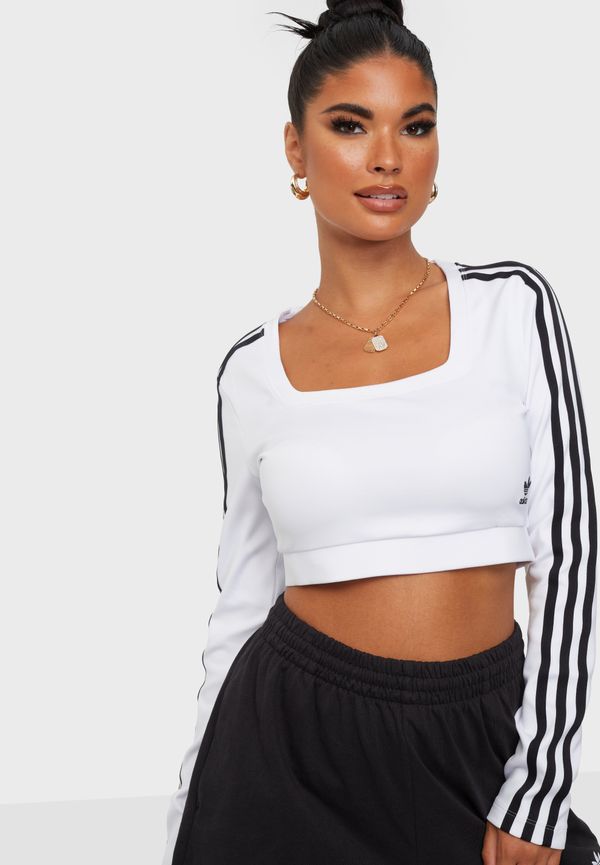 Adidas Originals - Långärmade toppar - White - Long Sleeve - Toppar - Women's tops