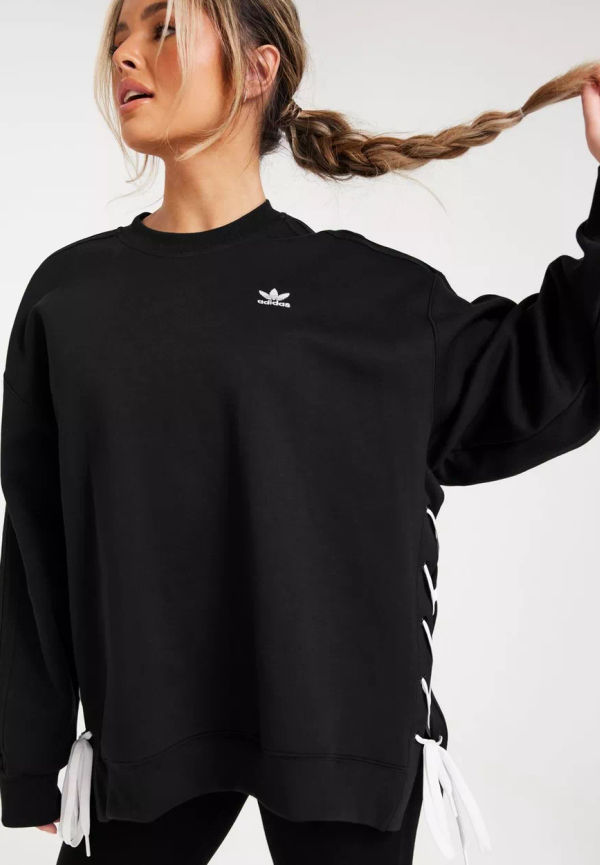 Adidas Originals - Sweatshirts - Black - Laced Crew - Tröjor - sweatshirts