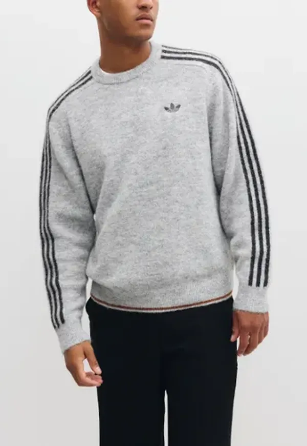 Adidas Originals 3s Knit Crew Sweatshirts Grå