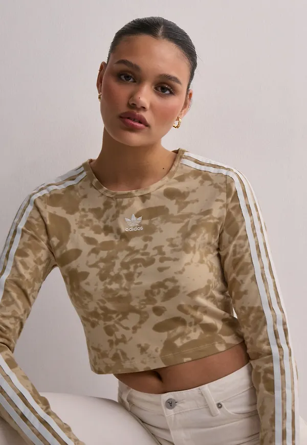 Adidas Originals - Beige - Aop 3S Crop Top