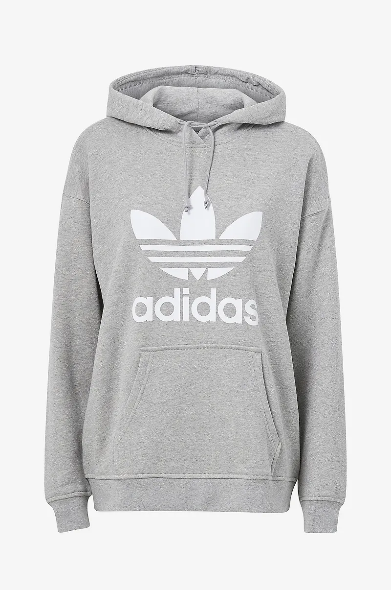 adidas Originals - Huvtröja Adicolor Trefoil Hoodie - Grå