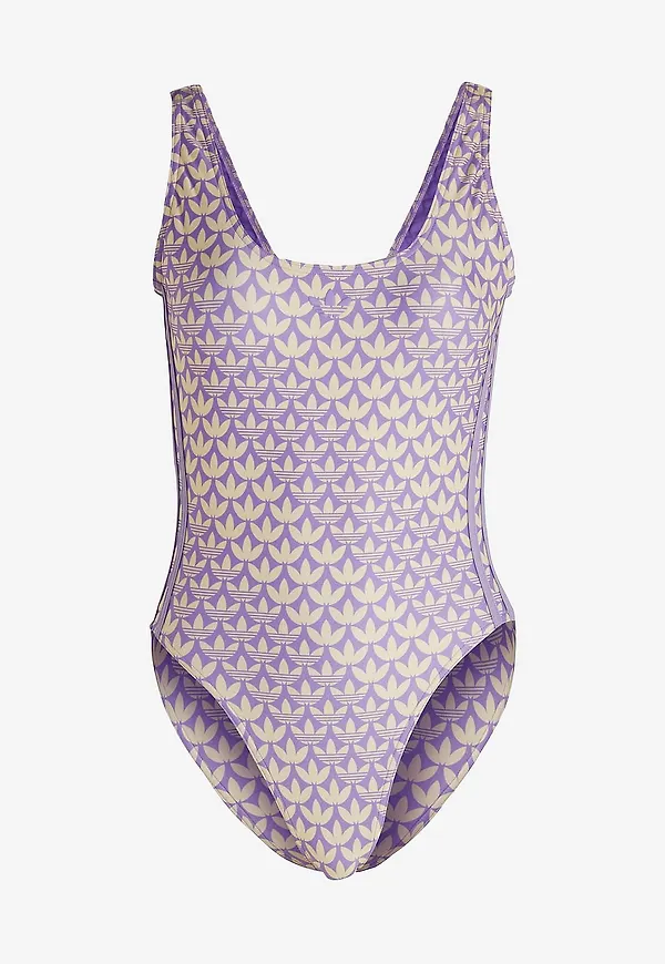 adidas Originals - Baddräkt Originals Monogram 3-stripes Swimsuit - Lila