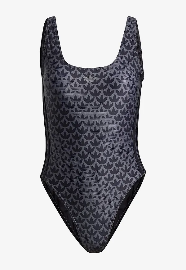 adidas Originals - Baddräkt Originals Monogram 3-stripes Swimsuit - Svart
