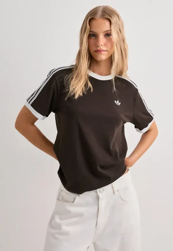 Adidas Originals - Brun - 3 Stripes Tee