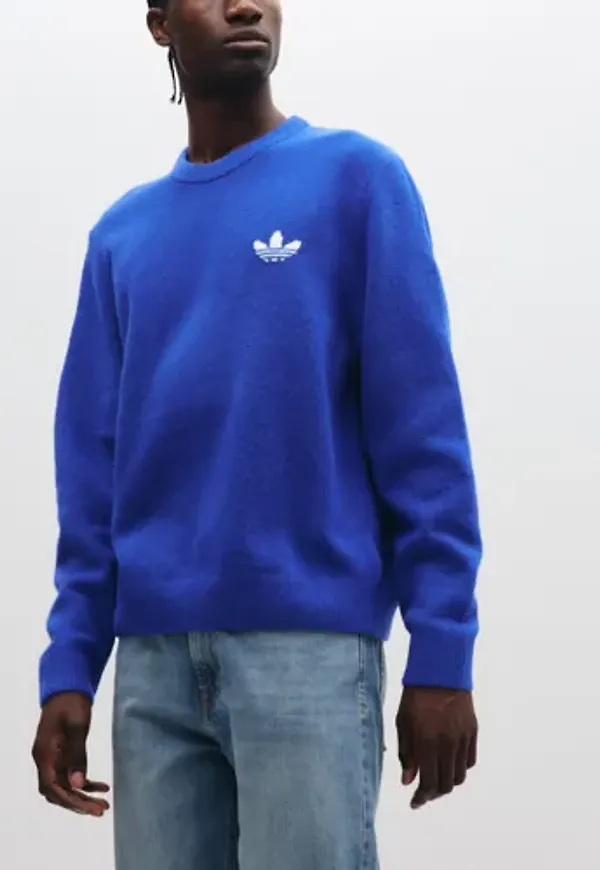 Adidas Originals Knitted Sweater Sweatshirts Blå