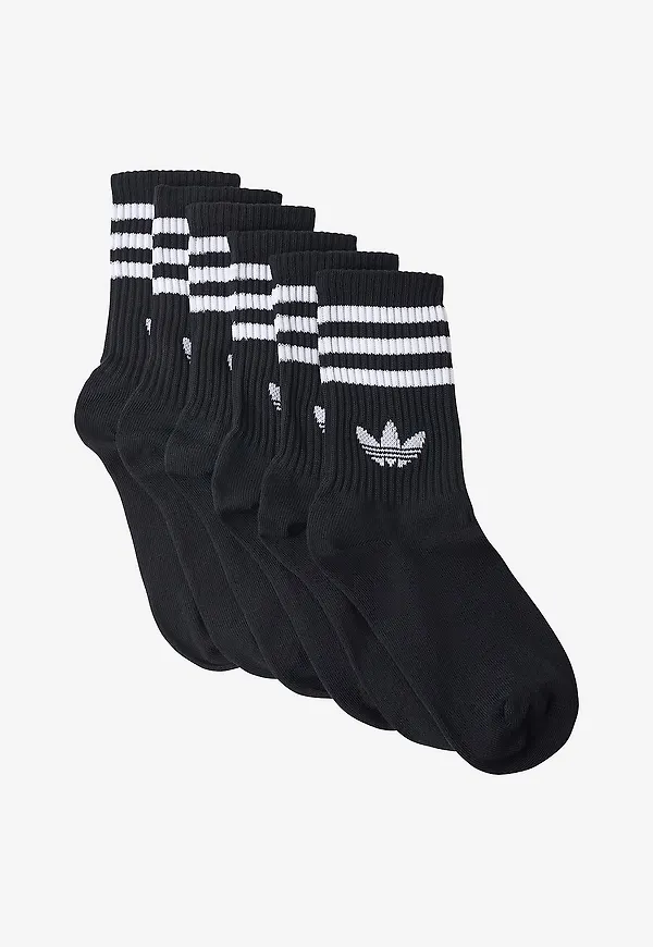 adidas Originals - Strumpor 3S Crew S 6P - Svart