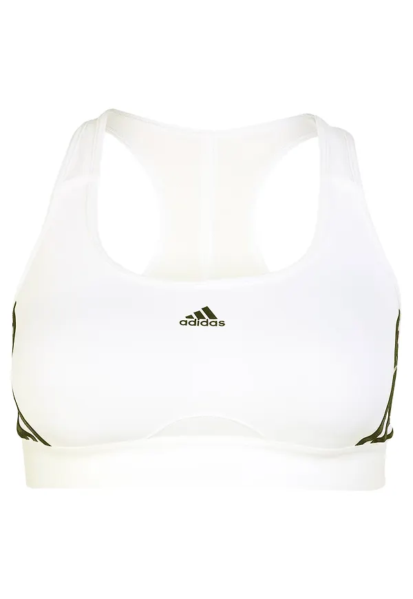 ADIDAS PERFORMANCE Sportbehå svart / vit
