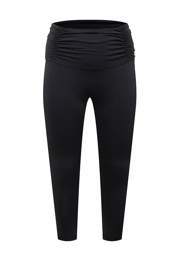 ADIDAS PERFORMANCE Sportbyxa 'Yoga Studio Gathered' svart