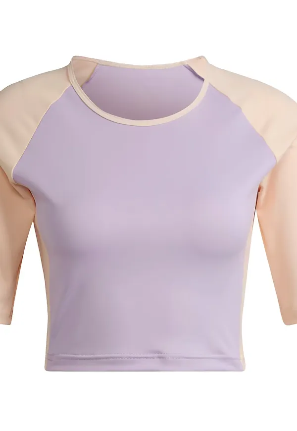 ADIDAS PERFORMANCE Sporttopp ljuslila / aprikos / vit