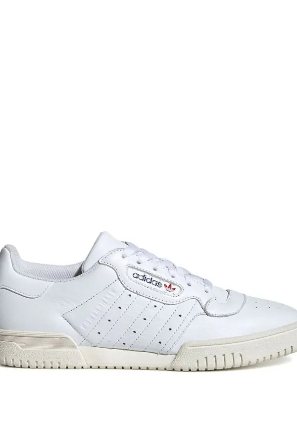 adidas Powerphase låga lädersneakers - Vit