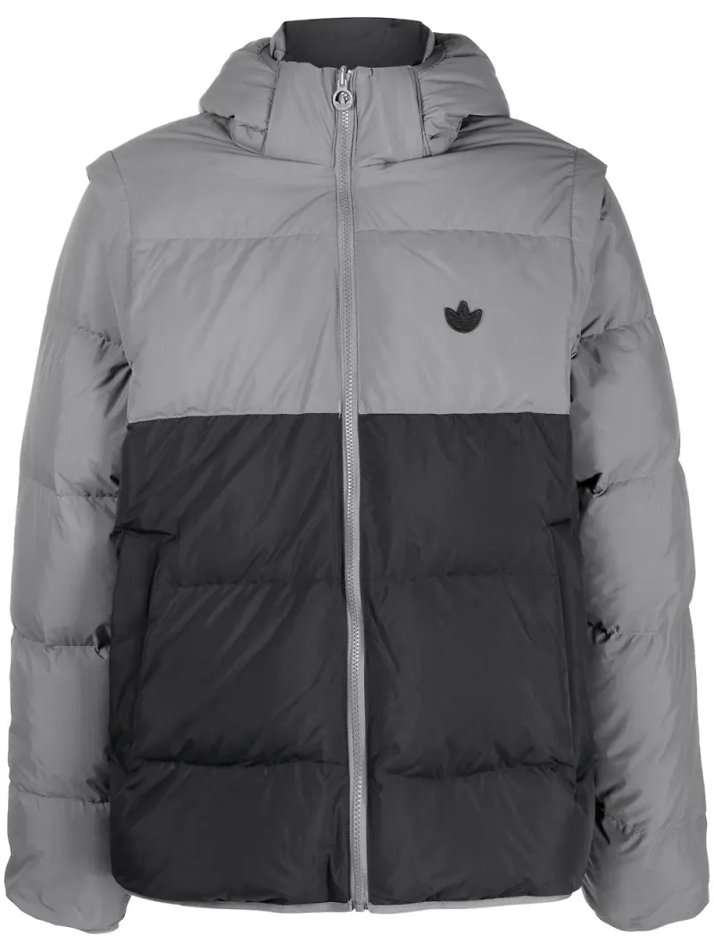 adidas puffjacka med huva - Svart