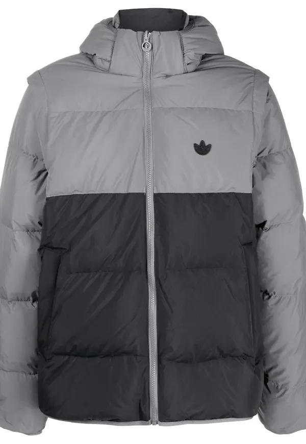 adidas puffjacka med huva - Svart