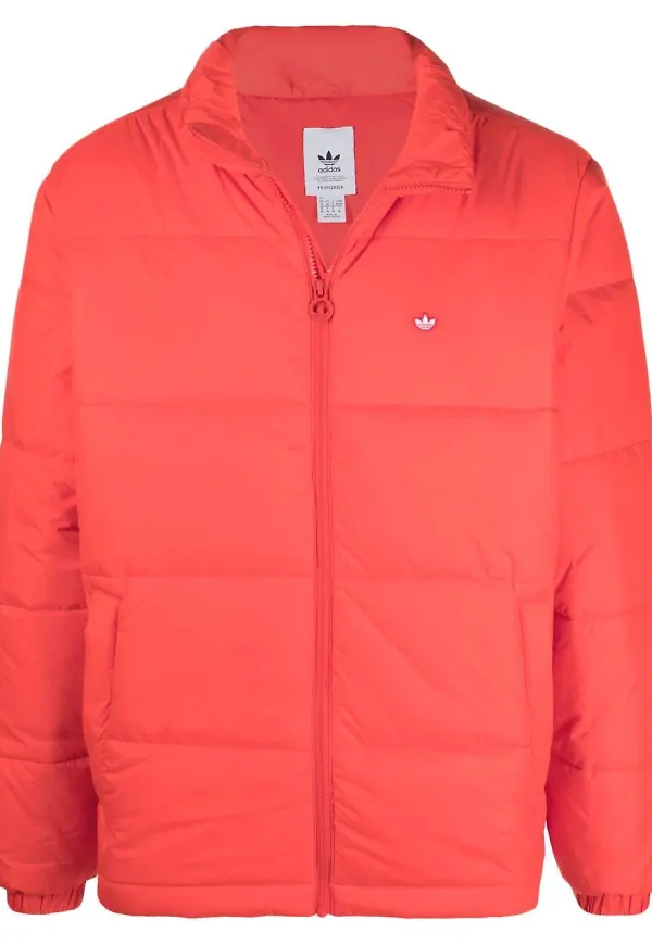 adidas puffjacka med stå-krage - Röd