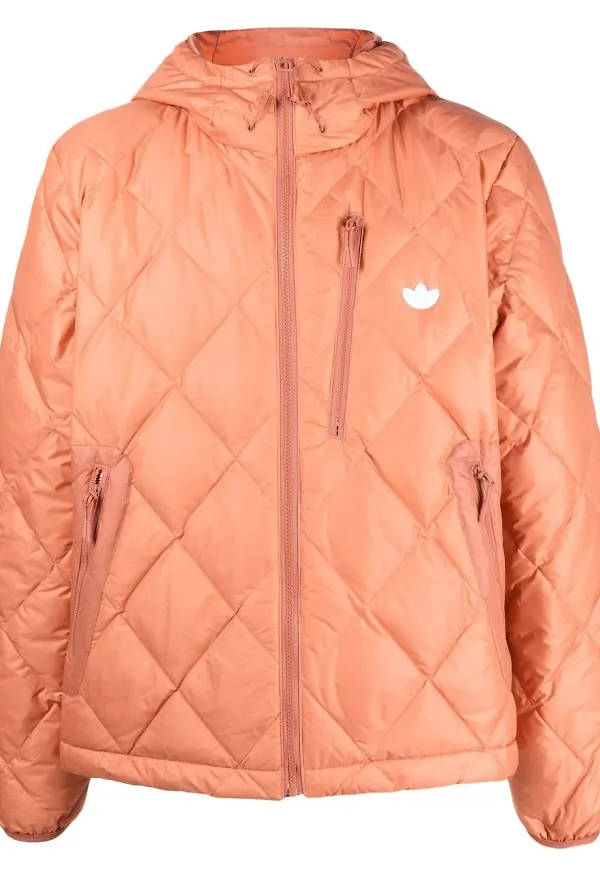 adidas quiltad jacka - Orange