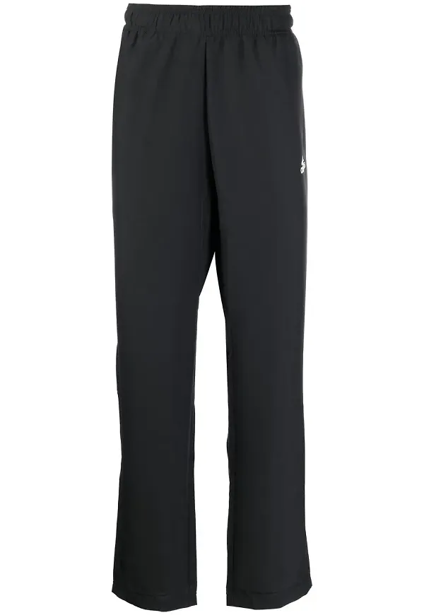 adidas raka byxor med logotyp - Svart
