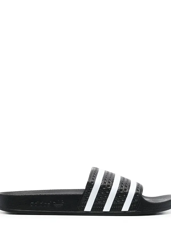 adidas randiga platta tofflor - Svart