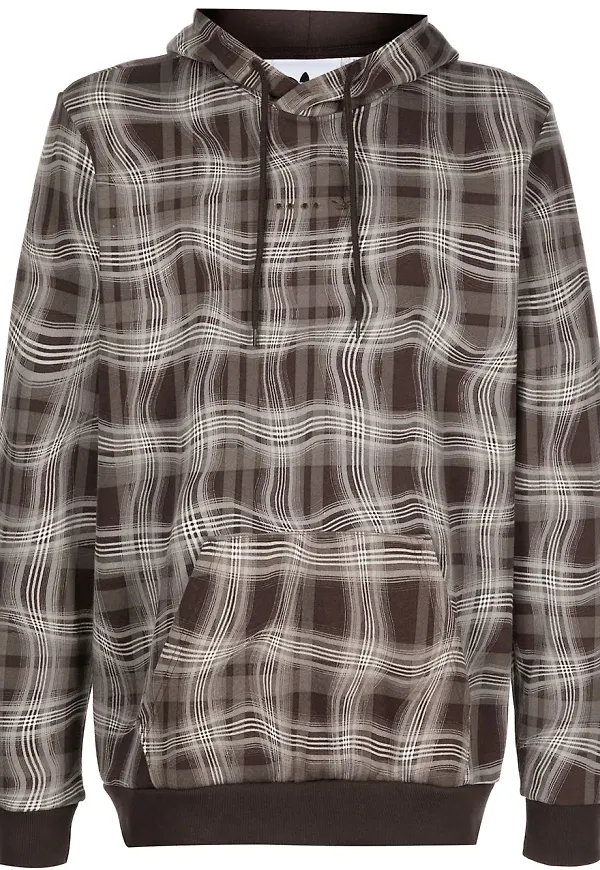 adidas Reveal rutig hoodie - Brun