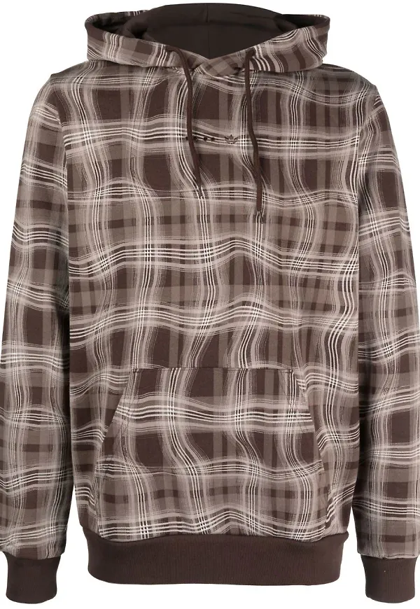 adidas rutig hoodie - Brun