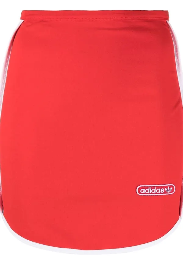 adidas skjorta med logotypmärke - Röd