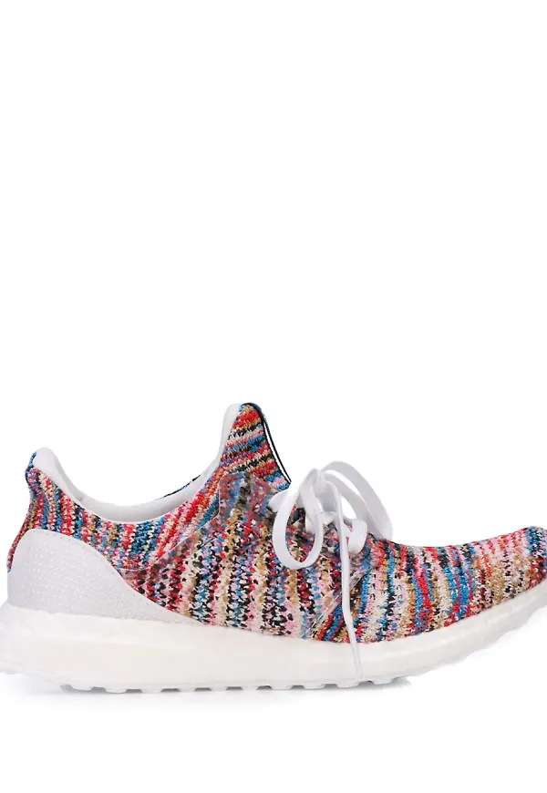 adidas sneakers med stickad detalj - Flerfärgad