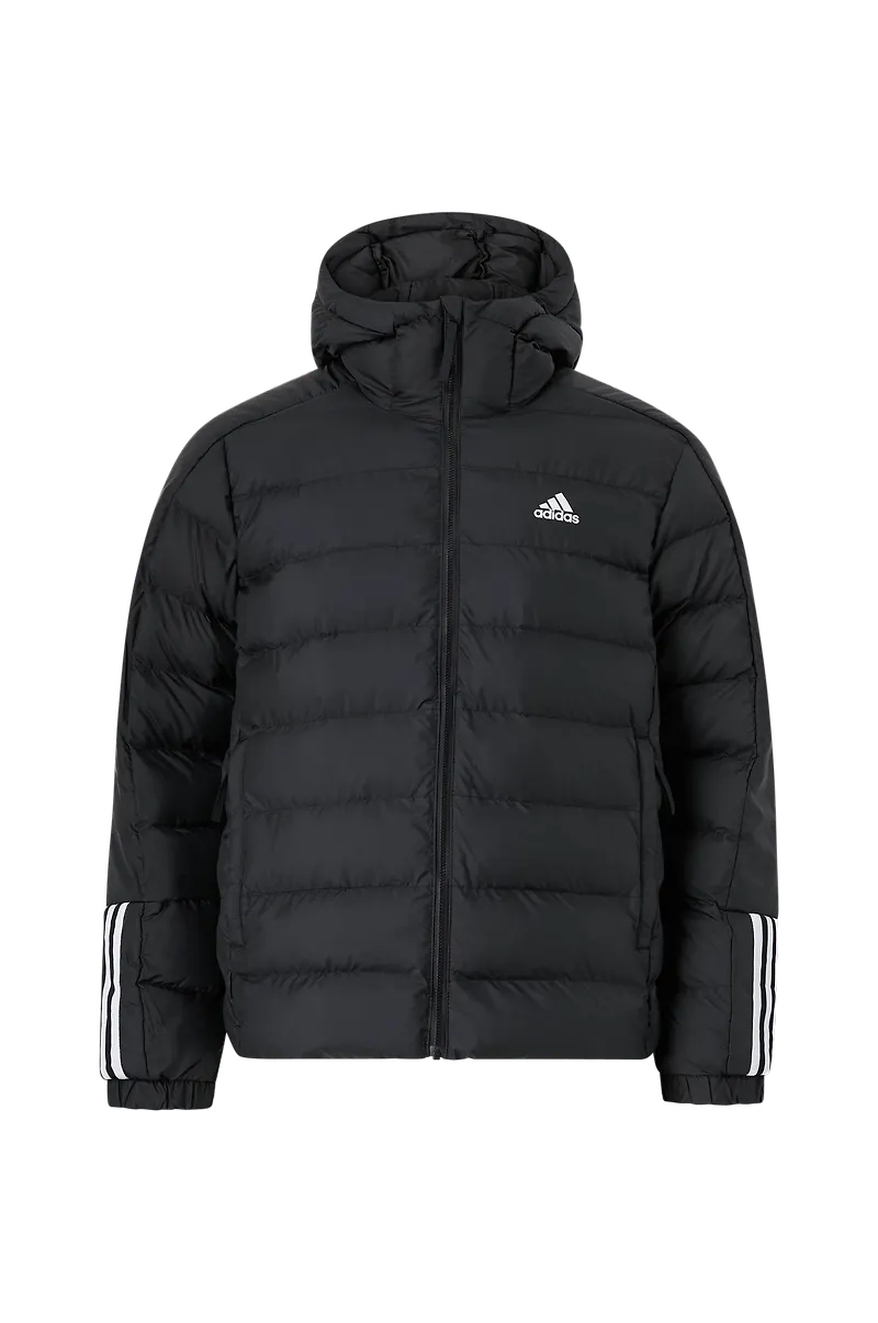 adidas Sport Performance - Jacka Itabvic 3-stripes Midweight Hooded Jacket - Svart - L