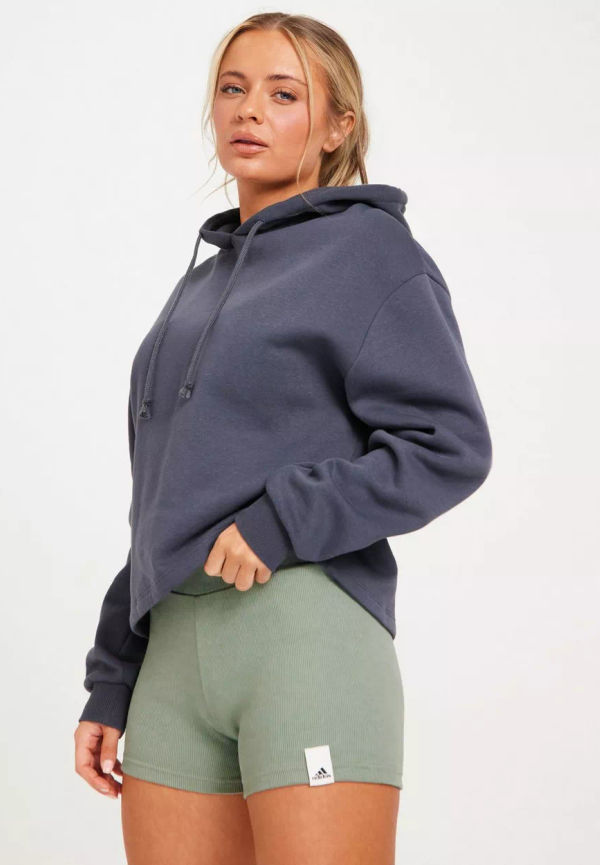 Adidas Sport Performance - Träningsshorts - Green - W Lng Rib Sho - Träningskläder