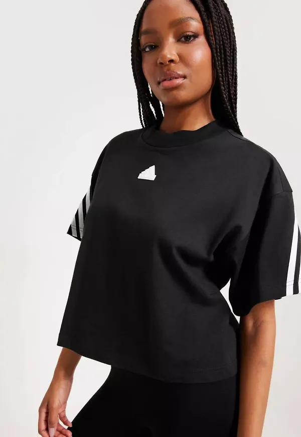 Adidas Sport Performance - Träningstoppar - Black - W Fi 3S Tee - Träningskläder
