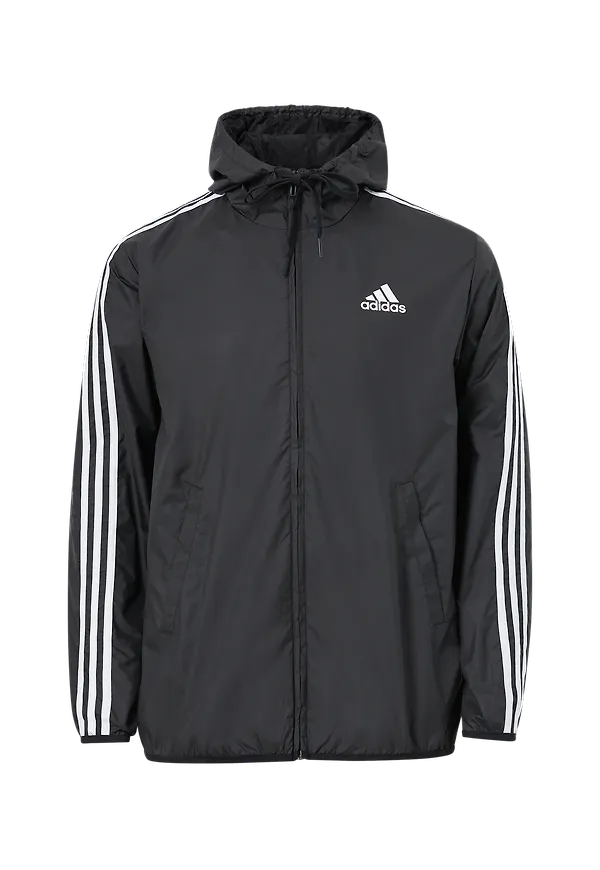 adidas Sport Performance - Vindjacka Primegreen Essentials 3-stripes Windbreaker - Svart - XL
