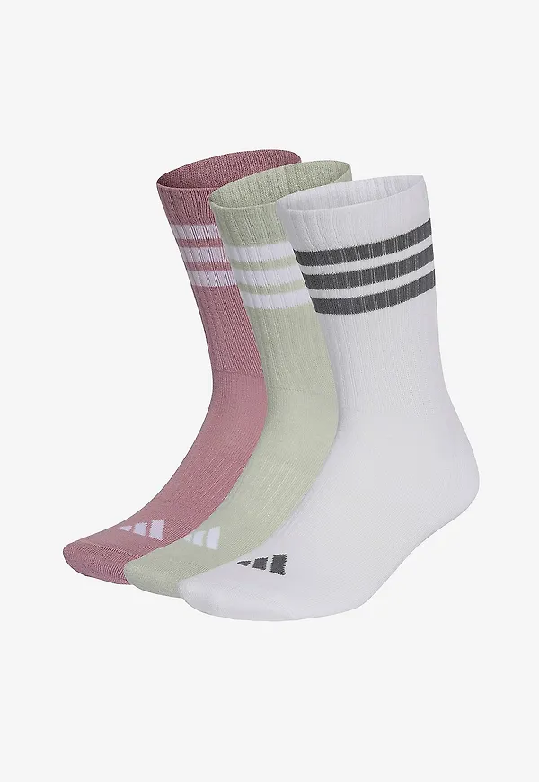 adidas Sport Performance - Sportstrumpor 3S Ess C Crw 3-pack - Röd
