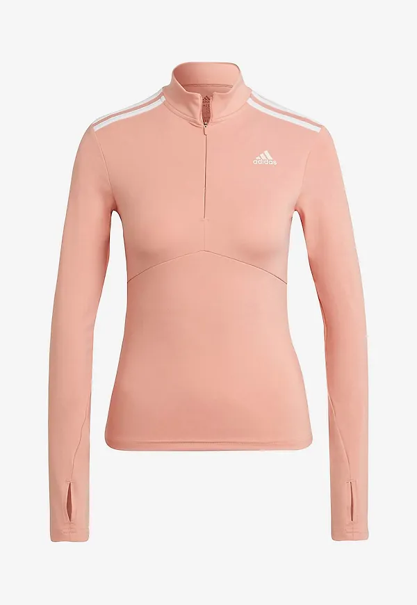 adidas Sport Performance - Träningstopp Hyperglam Quarter-Zip Tee - Lila