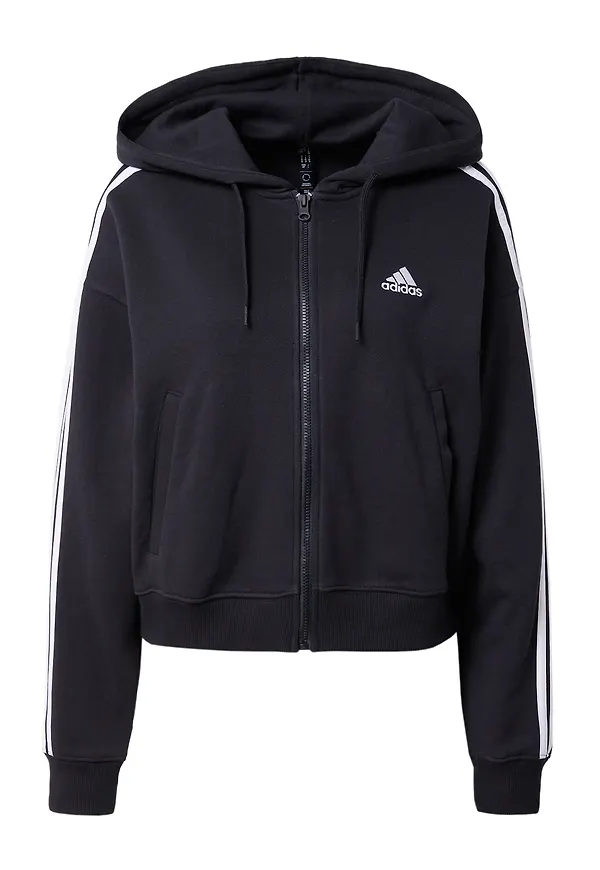 ADIDAS SPORTSWEAR Sportsweatjacka svart / vit