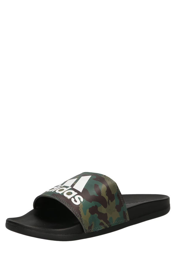 ADIDAS SPORTSWEAR Strand-/badsko mörkgrön / svart / vit