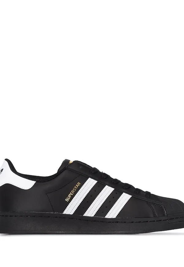 adidas Superstar lädersneakers - Svart