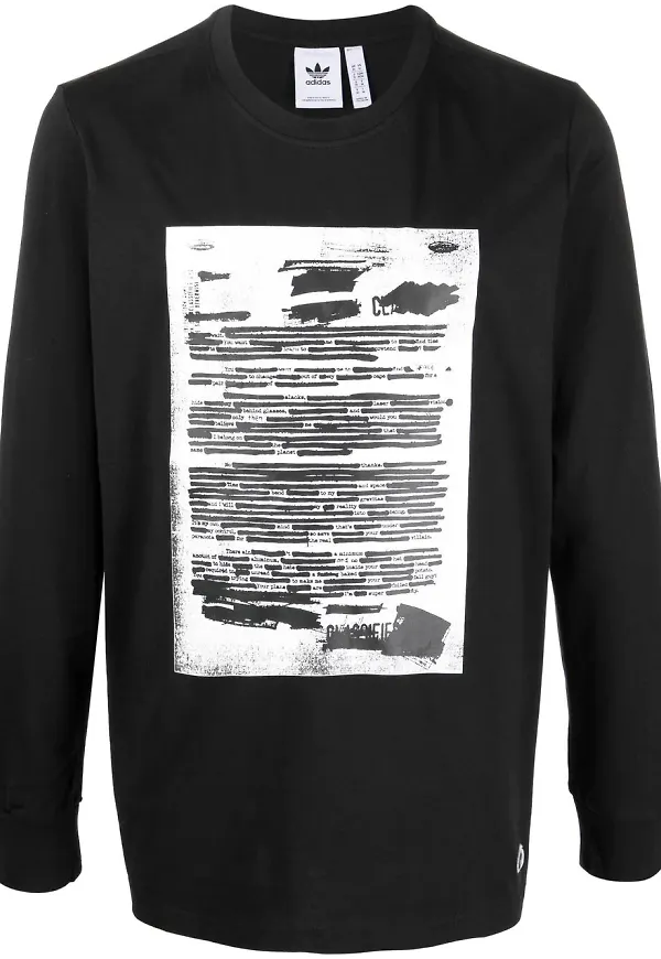 adidas t-shirt med grafiskt tryck - Svart