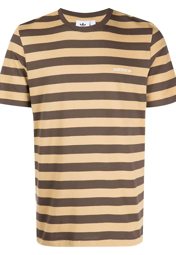 adidas t-shirt med randdetalj - Brun
