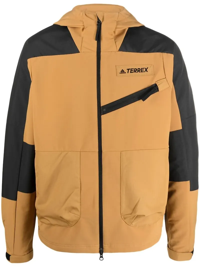 adidas Terrex jacka med logotypmärke - Gul