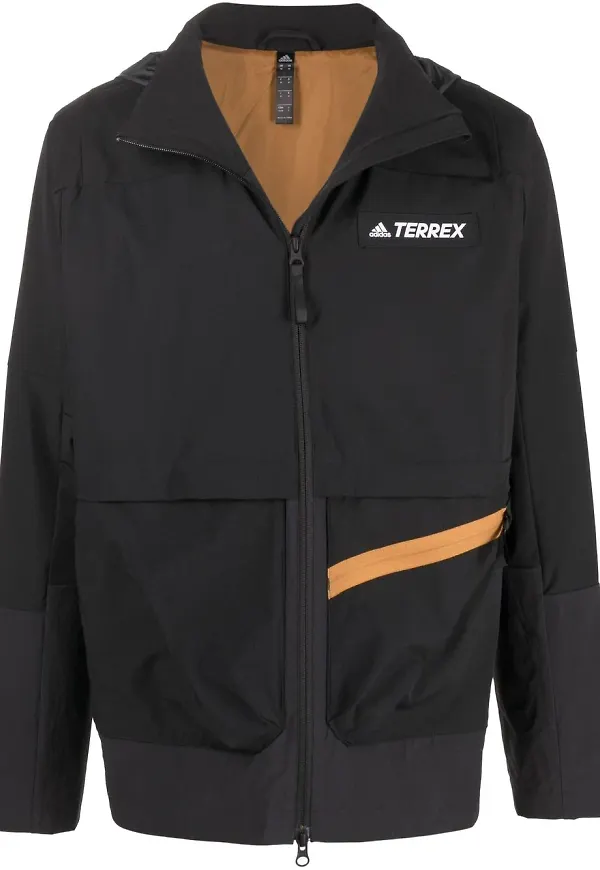 adidas Terrex lättviktsjacka med huva - Svart