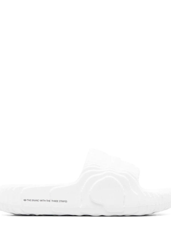 adidas tofflor med 3D-detalj - Vit
