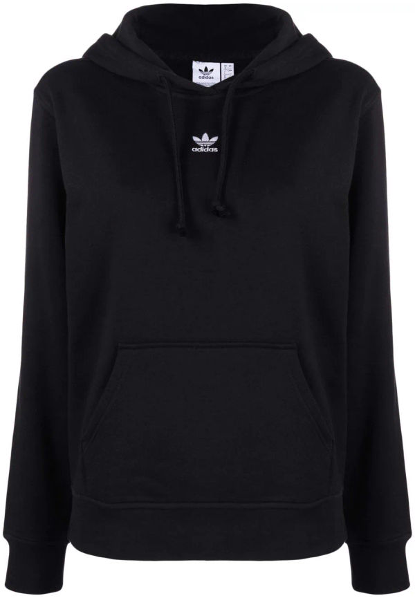 adidas Trefoil hoodie med logotyp - Svart
